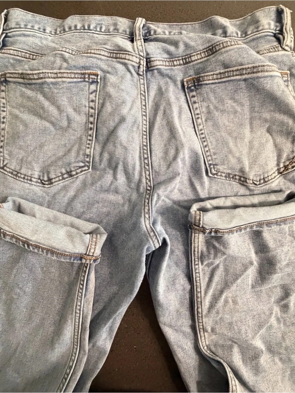 Lot Of 3 Jeans Banana Republic Traveler Slim Fit 36X32 Jeans Light Medium Dark